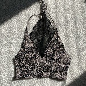 Free People lace crop top XS
